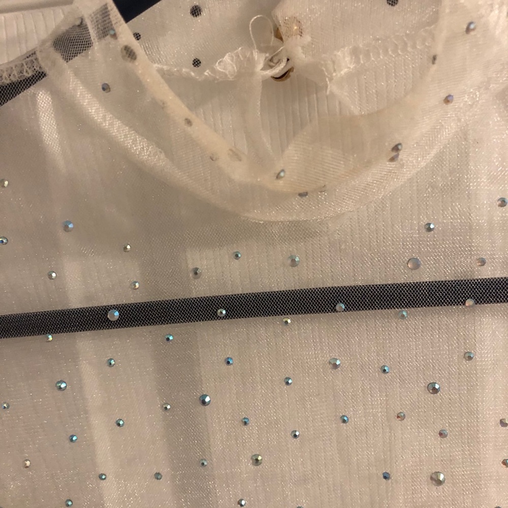 Sheer Rhinestoned Party Top - Picture 5 of 8
